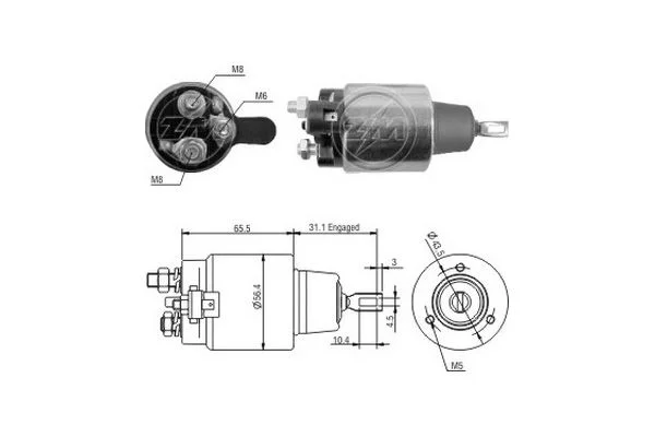 Elektromagnetický spínač, štartér ERA ZM1477