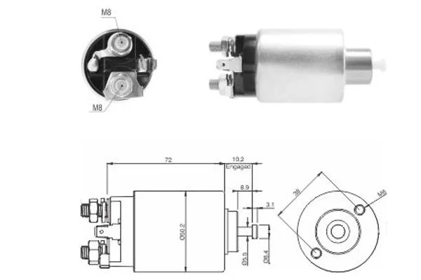 Elektromagnetický spínač, štartér ERA ZM2392