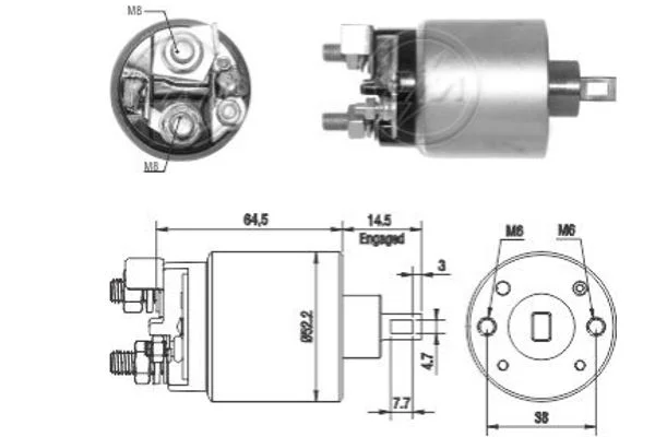 Elektromagnetický spínač, štartér ERA ZM2710