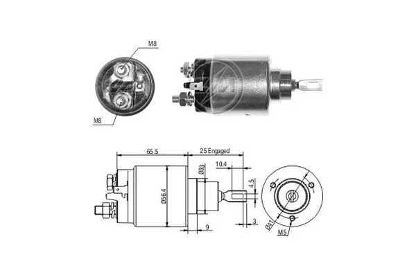 Elektromagnetický spínač, štartér ERA ZM2777