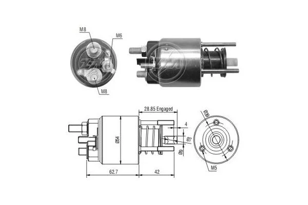 Elektromagnetický spínač, štartér ERA ZM3395