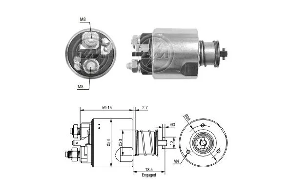 Elektromagnetický spínač, štartér ERA ZM3491