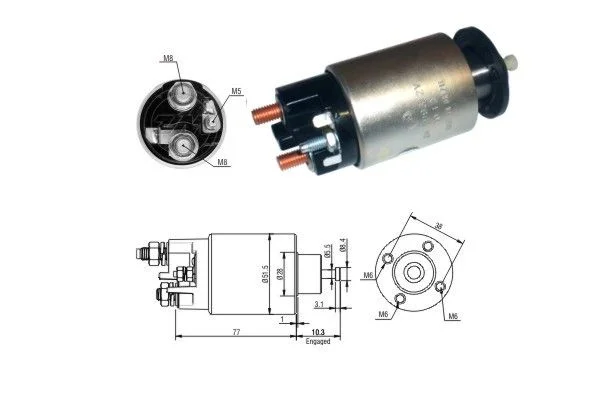 Elektromagnetický spínač, štartér ERA ZM3993