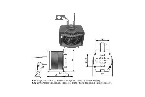Elektromagnetický spínač, štartér ERA ZM421