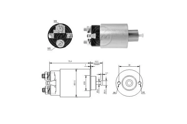 Elektromagnetický spínač, štartér ERA ZM4993