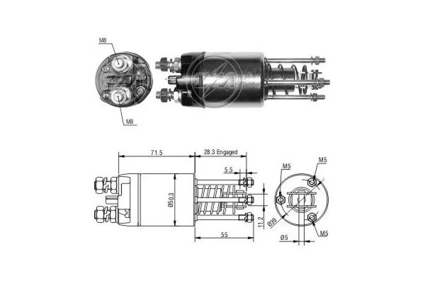 Elektromagnetický spínač, štartér ERA ZM5651