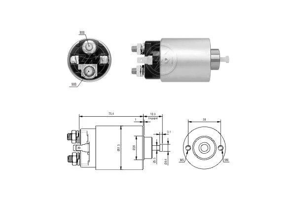 Elektromagnetický spínač, štartér ERA ZM6698