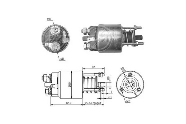 Elektromagnetický spínač, štartér ERA ZM7395