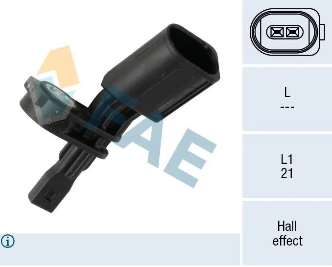 Sensor, wheel speed FAE 78804