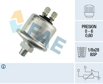 Sensor, oil pressure FAE 14710
