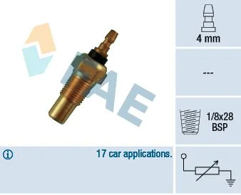 Sensor, coolant temperature FAE 32310