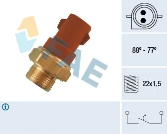 Temperature Switch, radiator fan FAE 37230