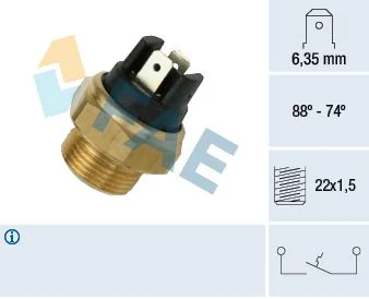 Temperature Switch, radiator fan FAE 37420