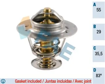 Termostatas, aušinimo skystis FAE 5306783