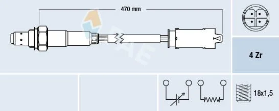 Lambda jutiklis FAE 77326
