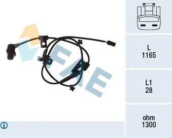 Jutiklis, rato greitis FAE 78078