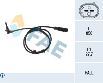 Jutiklis, rato greitis FAE 78112