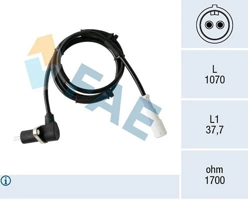 Jutiklis, rato greitis FAE 78388