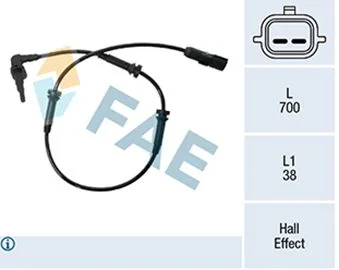 Jutiklis, rato greitis FAE 78503