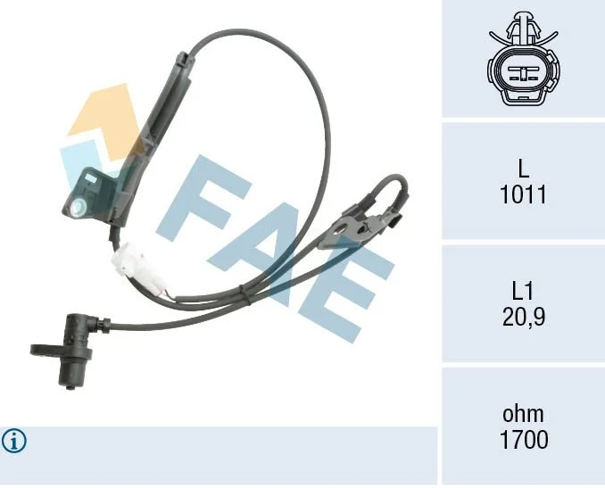 Jutiklis, rato greitis FAE 78561