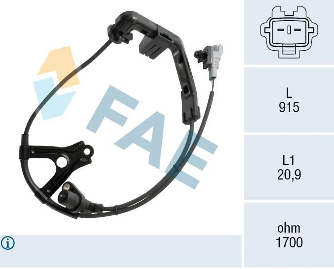 Jutiklis, rato greitis FAE 78578