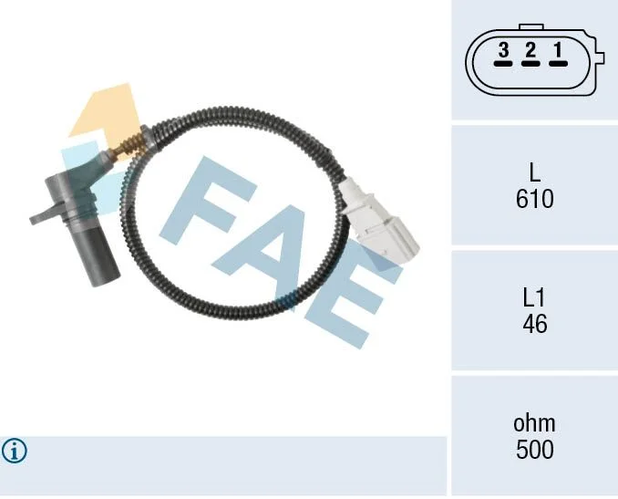 Jutiklis, alkūninio veleno impulsas FAE 79115