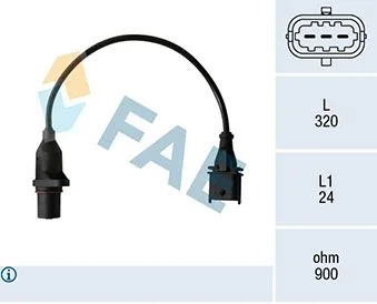 Snímač impulzov kľukového hriadeľa FAE 79484