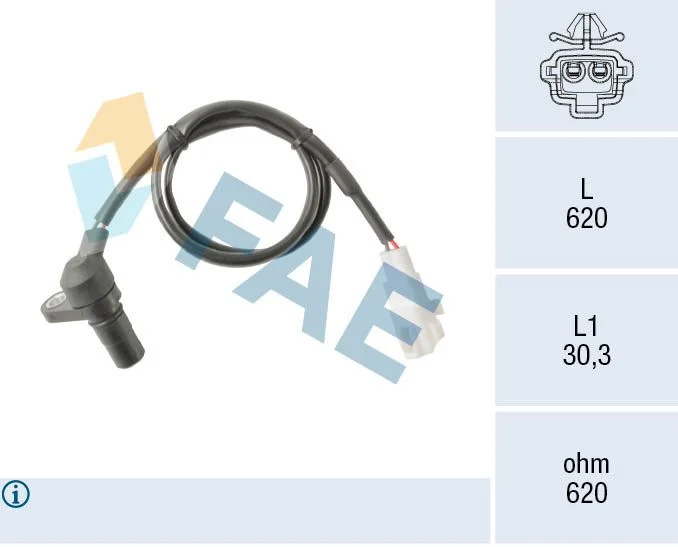 Jutiklis, greitis / aps./min. FAE 79525