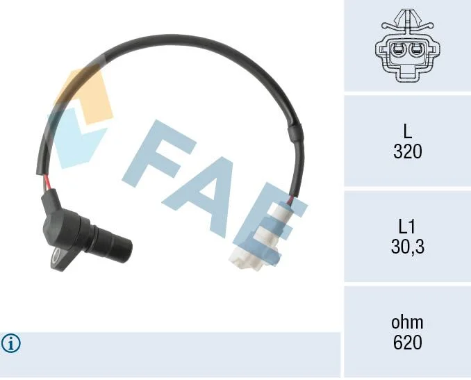 Jutiklis, greitis / aps./min. FAE 79526