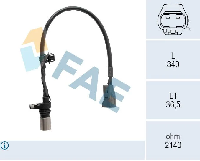 Snímač impulzov kľukového hriadeľa FAE 79534