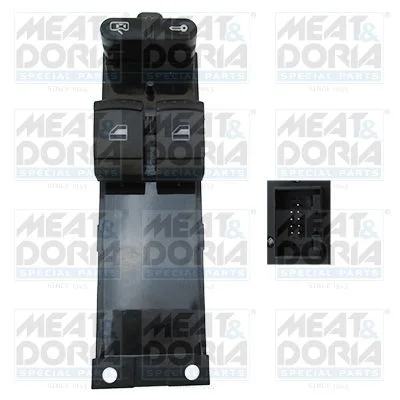 Switch, window regulator MEAT & DORIA 26137