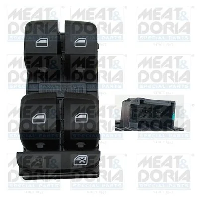 Switch, window regulator MEAT & DORIA 26144