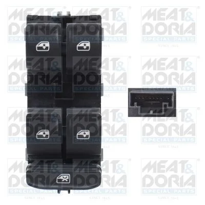 Switch, window regulator MEAT & DORIA 26482
