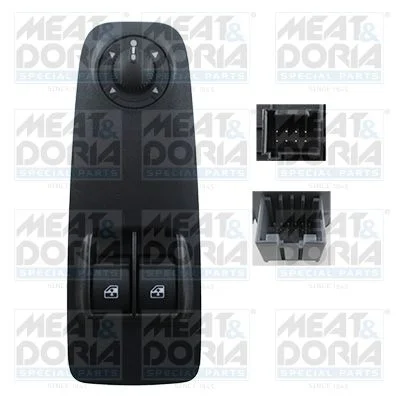 Switch, window regulator MEAT & DORIA 26518