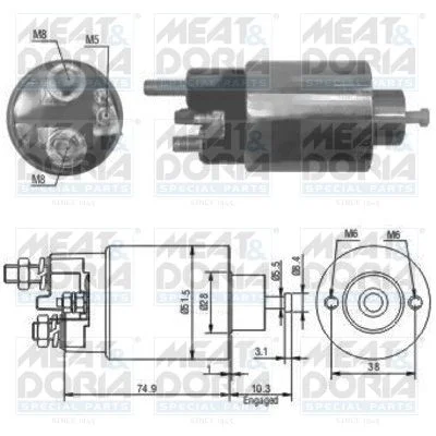 Elektromagnetický spínač, štartér MEAT & DORIA 46029