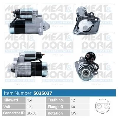 Starteris MEAT & DORIA 5035037