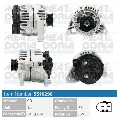 Alternator MEAT & DORIA 5510296