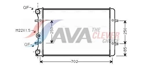 Radiatorius, variklio aušinimas ava clever choice AI2155