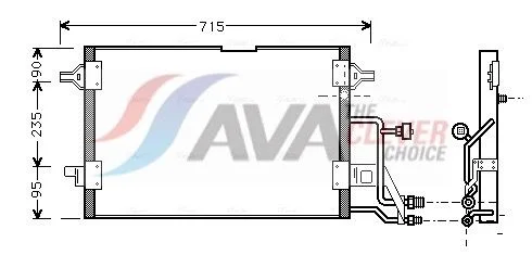 Condenser, air conditioning AVA Clever Choice AI5116
