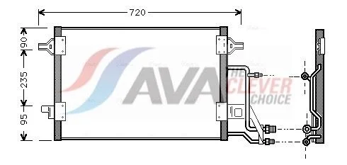 Condenser, air conditioning AVA AI5140