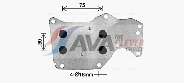 Alyvos aušintuvas, variklio alyva ava clever choice BW3621