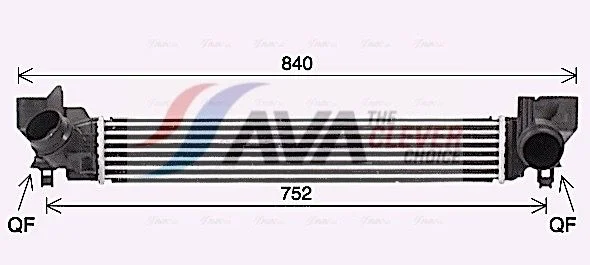 Tarpinis suslėgto oro aušintuvas, kompresorius ava clever choice BW4579
