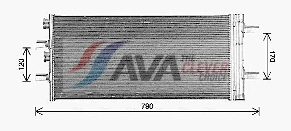 Condenser, air conditioning AVA BW5617D