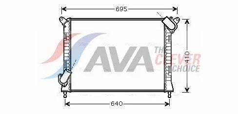 Radiatorius, variklio aušinimas ava clever choice BWA2307