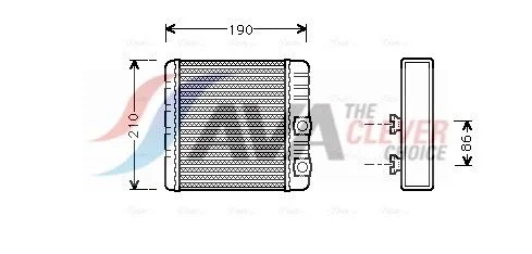 Heat Exchanger, interior heating AVA Clever Choice BWA6211