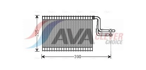 Evaporator, air conditioning AVA Clever Choice BWV365
