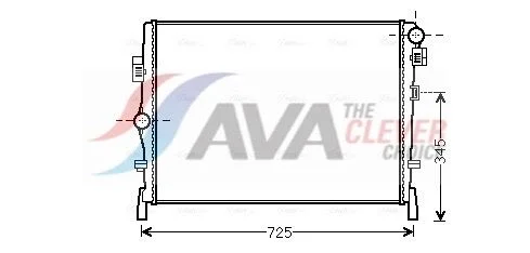 Radiatorius, variklio aušinimas ava clever choice CR2105