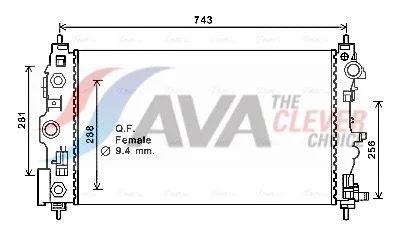 Radiatorius, variklio aušinimas ava clever choice CT2046