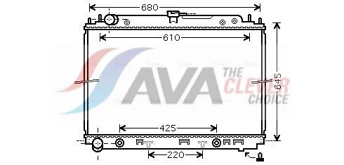 Radiatorius, variklio aušinimas ava clever choice DNA2297