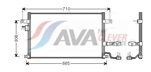 Condenser, air conditioning ava clever choice DW5056D